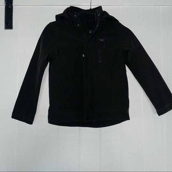 Urban Republic Soft Shell Jacket Boys size 7 XL  Zip Off Hood black kids @ - Picture 2 of 12